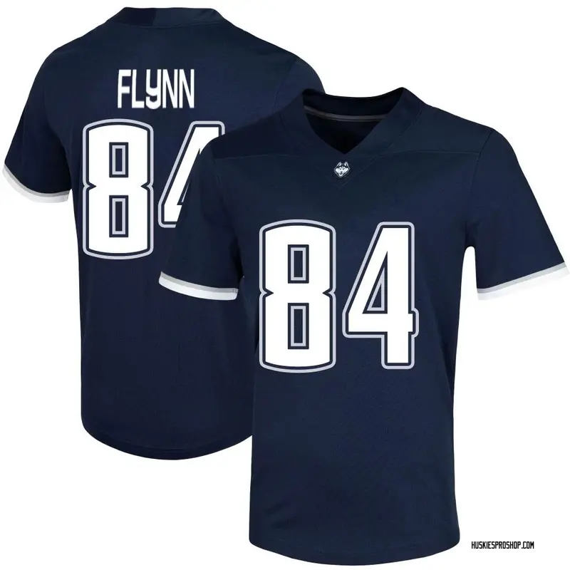 Game Men's Jacob Flynn UConn Huskies Navy Untouchable Football Jersey
