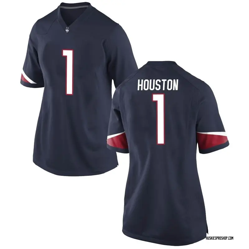 Replica Women's Devontae Houston UConn Huskies Navy Football College Jersey