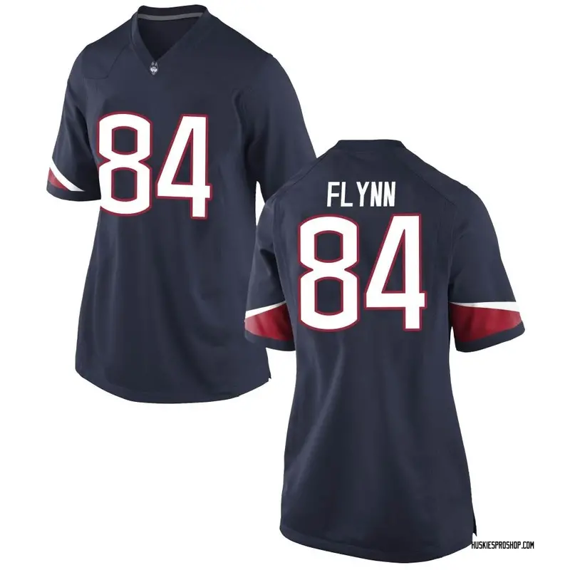 Replica Women's Jacob Flynn UConn Huskies Navy Football College Jersey